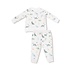 Angel Dear Soft Dinos French Terry Green Raglan Sweatshirt/Jogger Set