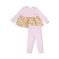 Angel Dear Sweet Amber Floral L/S Knit Top/Legging Set