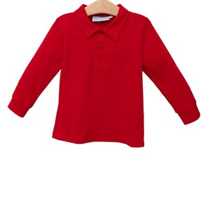 Trotter Street Kids Red LS Polo