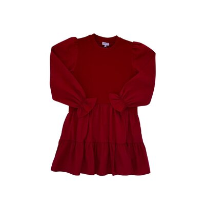 Pleat Collection Cece Dress Red