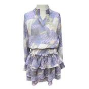 Pleat Collection Harriett Dress Purple Patch