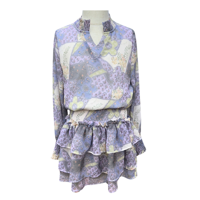 Pleat Collection Harriett Dress Purple Patch