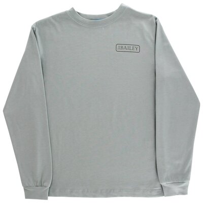 J Bailey Turkey on Sage LS Logo Tee