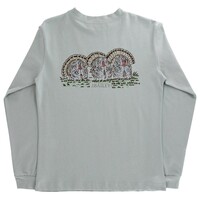 J Bailey Turkey on Sage LS Logo Tee