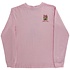J Bailey Santa Tree on Pink LS Girls Logo Tee