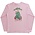 J Bailey Santa Tree on Pink LS Girls Logo Tee