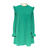 Pleat Collection Lottie Dress Green