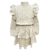 Pleat Collection Tate Dress Icy Floral W/ Lace