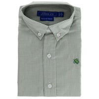 J Bailey Celery Microcheck Button Down