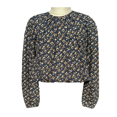 Pleat Collection Wren Top Midnight Floral