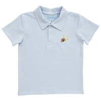 Itsy Bitsy Lt Blue Game Day Polo