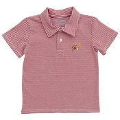 Itsy Bitsy Crimson Game Day Polo