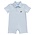 Itsy Bitsy Lt Blue Game Day Polo Romper