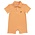 Itsy Bitsy Orange Game Day Polo Romper