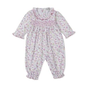 Kissy Kissy Autumn Gardens Print Smocked Playsuit