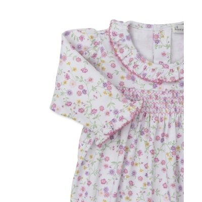 Kissy Kissy Autumn Gardens Print Smocked Playsuit