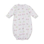 Kissy Kissy Fairway Foursome Pink Print Convertible Gown