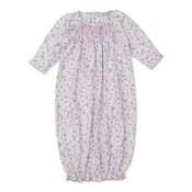 Kissy Kissy Autumn Gardens Print Smocked Sack