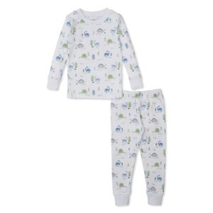 Kissy Kissy Dinosaur Era Print Snug Pajama Set