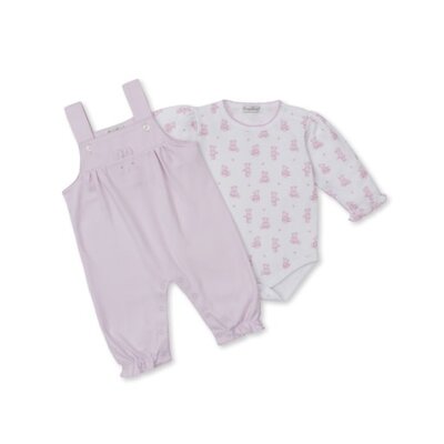 Kissy Kissy Pink Teddy Bear Time Overall Set