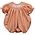 Vive La Fete Bishop Bubble Clemson Tigers Smocked Orange Gingham