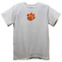 Vive La Fete Clemson Tigers Embroidered Orange Gingham Short Set