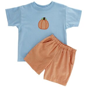 Bailey Boys Lil Pumpkin Patch-Boys Short Set