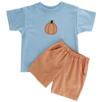 Bailey Boys Lil Pumpkin Patch-Boys Short Set
