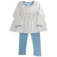 J Bailey Pumpkin Print-Tunic Pant Set