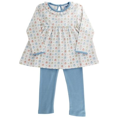 J Bailey Pumpkin Print-Tunic Pant Set