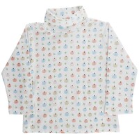 J Bailey Pumpkin Print-Turtle Neck