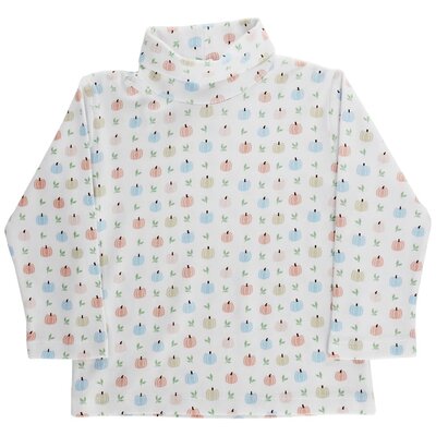 J Bailey Pumpkin Print-Turtle Neck