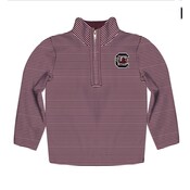 Vive La Fete South Carolina Gamecocks Embroidered Stripe Quarter Zip