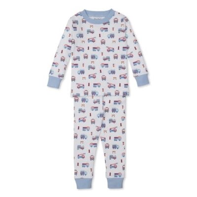 Kissy Kissy Fight the Fire Print Snug Pajama Set