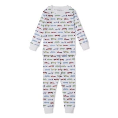 Kissy Kissy PJs Speedway Print Snug Pajama Set