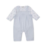Kissy Kissy Lt Blue Teddy Bear Time Overall Set