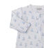 Kissy Kissy Lt Blue Teddy Bear Time Print Footie w/Zip