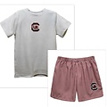 Vive La Fete South Carolina Gamecocks Embroidered Short Set