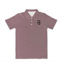 Vive La Fete South Carolina Gamecocks Embroidered Stripe Polo