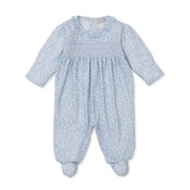 Kissy Kissy Fall in Bloom Print Smocked Footie