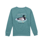 Properly Tied Marine Green Swimming Mallard LS Tee
