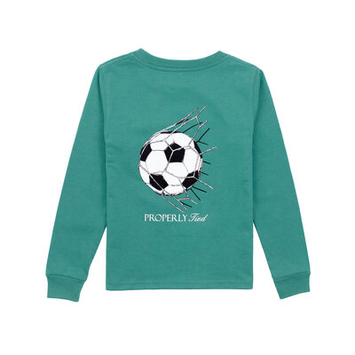Properly Tied Teal Goal LS Tee