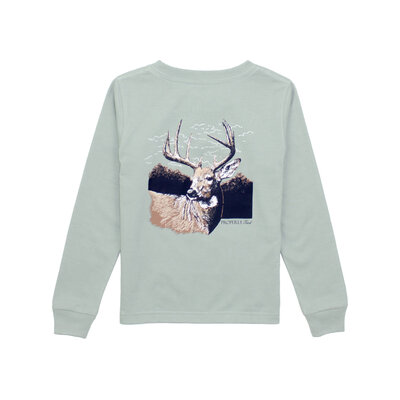 Properly Tied Sage Buck LS Tee
