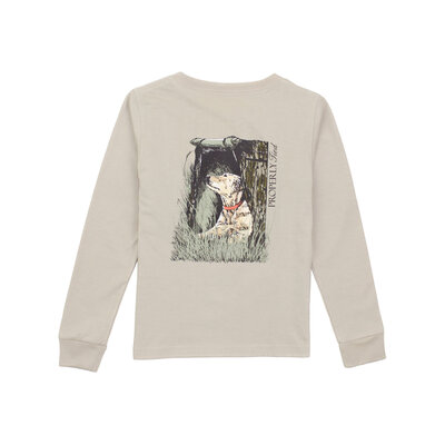 Properly Tied Linen Mossy Oak Lab LS Tee