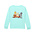 Properly Tied Seafoam Puppy Pile Girl's LS Tee
