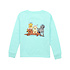 Properly Tied Seafoam Puppy Pile Girl's LS Tee