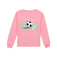 Properly Tied Light Pink Soccer Girl's LS Tee