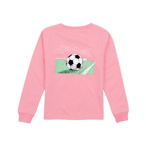 Properly Tied Light Pink Soccer Girl's LS Tee