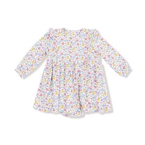 Angel Dear Fall Fruit Floral Ruffle L/S Bodysuit