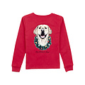 Properly Tied Cabernet Deck the Paws LS Tee